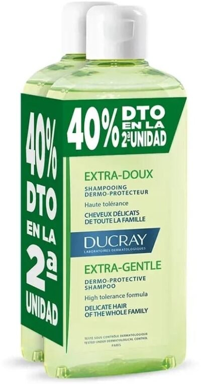 DUCRAY EXTRA-DOUX CHAMPÚ 400ML 2a UNIDAD 40%