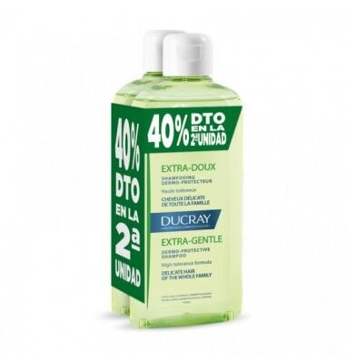 DUCRAY EXTRA-DOUX CHAMPÚ 400ML 2a UNIDAD 40%