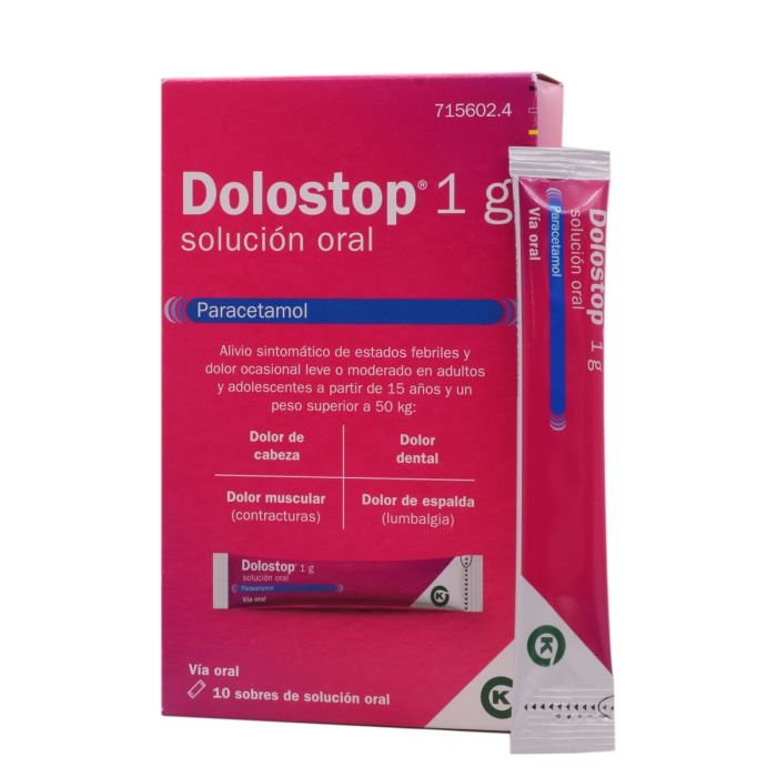 DOLOSTOP 1 g 10 SOBRES SOLUCION ORAL